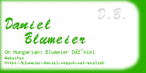daniel blumeier business card